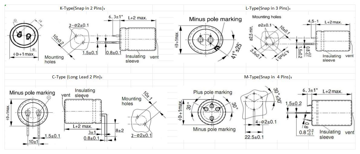 LKS 450v 470uf 85℃ 2000 hours,standard snap-in capacitor